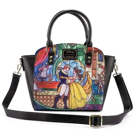 Loungefly Disney Beauty and the Beast Belle Castle Crossbody Bag - Picture 5 of 5